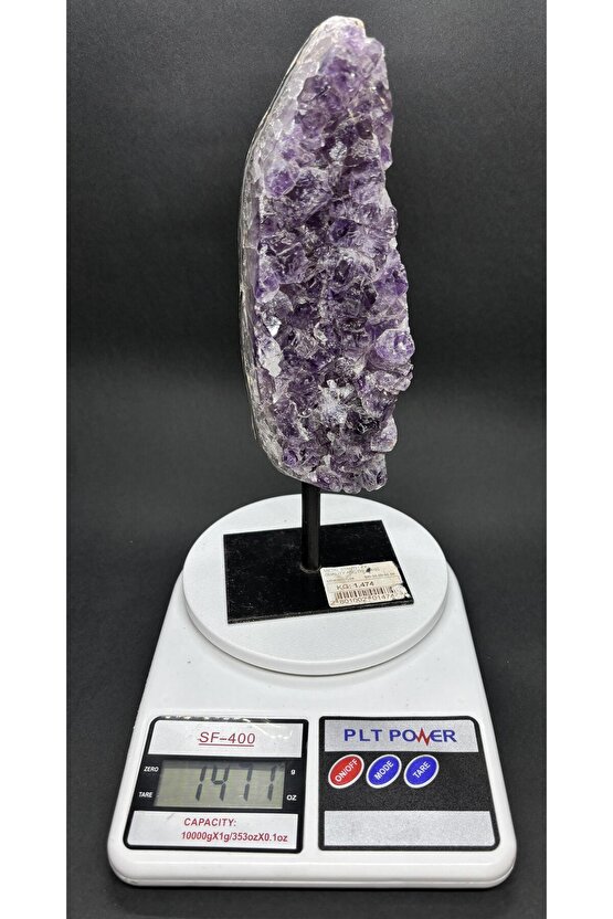 BREZİLYA AMETİST DOĞALTAŞ SİYAH DEMİR STANTLI