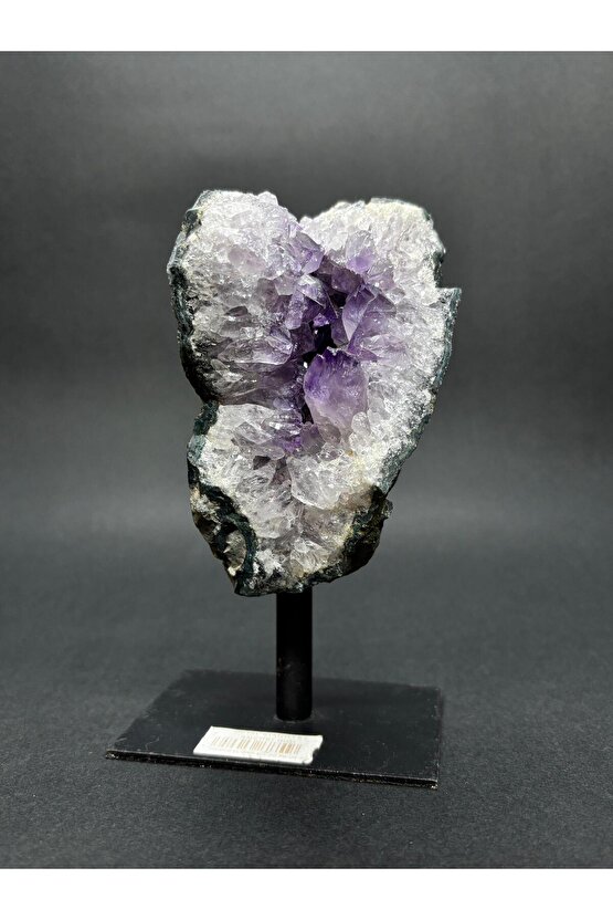 BREZİLYA AMETİST DOĞALTAŞ SİYAH DEMİR STANTLI