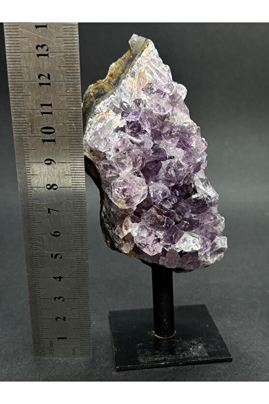 BREZİLYA AMETİST DOĞALTAŞ SİYAH DEMİR STANTLI