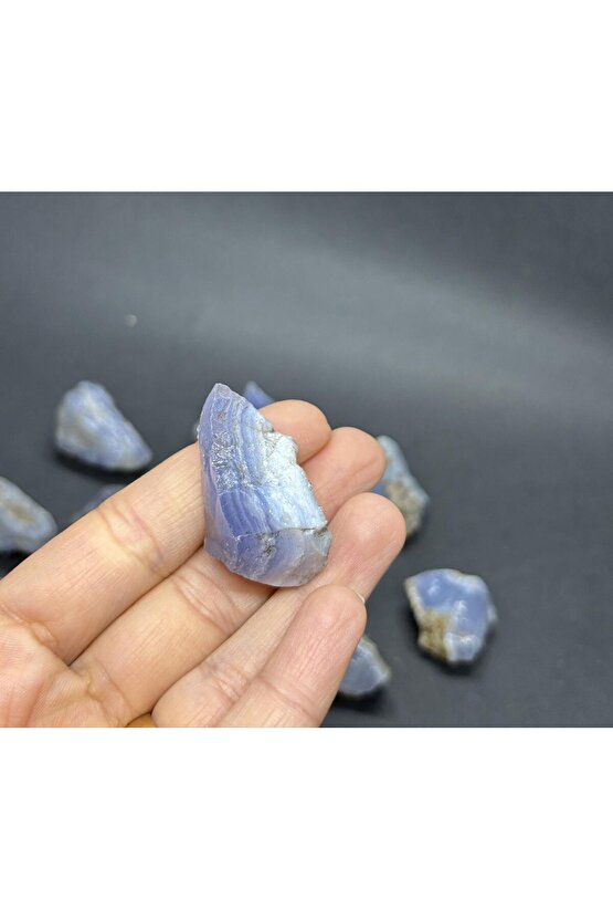 Mavi Kalsedon Duygusal Denge Ham Doğaltaş