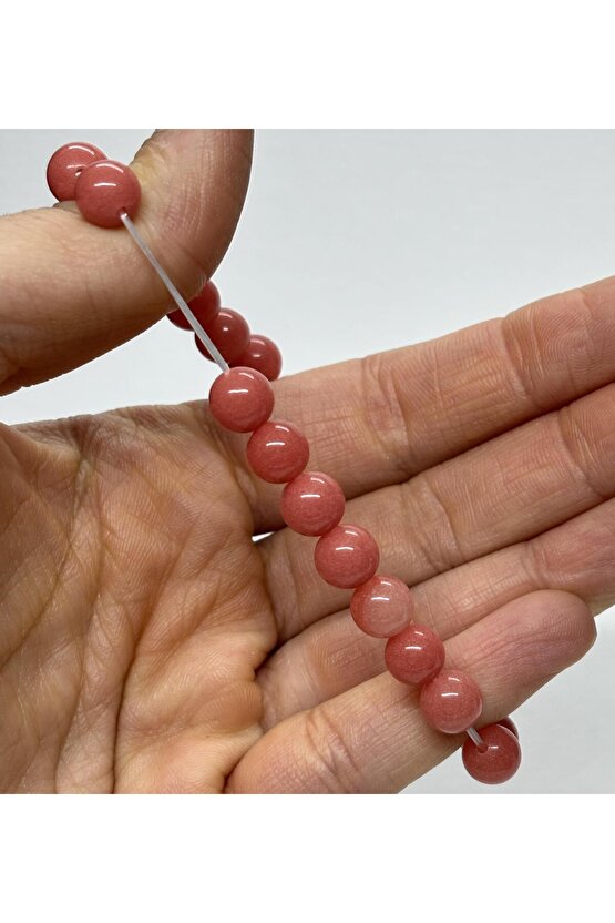 ÇİLEK KUVARS DOĞALTAŞ BİLEKLİK