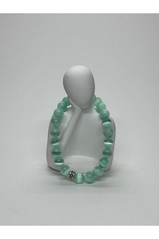 MAVİ SELENİT AA+ KALİTE DOĞALTAŞ BİLEKLİK