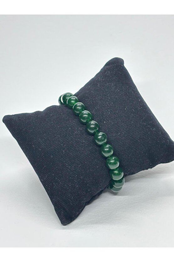 KOYU YEŞİL AKİK DOĞALTAŞ BİLEKLİK