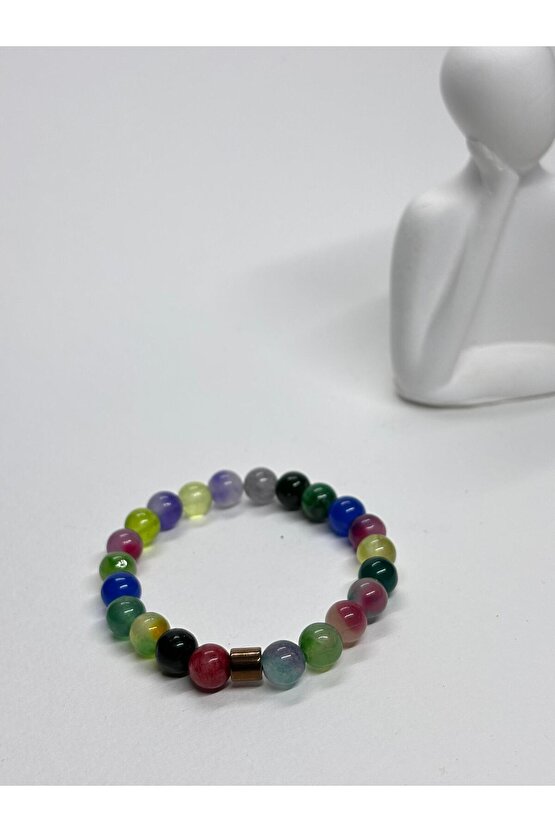 RAINBOW AKİK DOĞALTAŞ BİLEKLİK