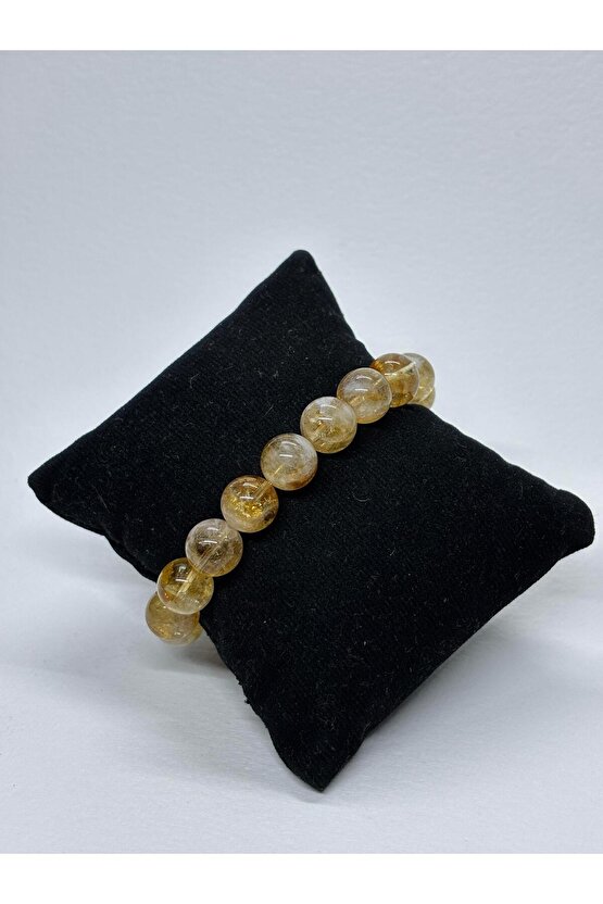 SİTRİN AA KALİTE ZENGİNLİK DOĞALTAŞ 10MM BİLEKLİK