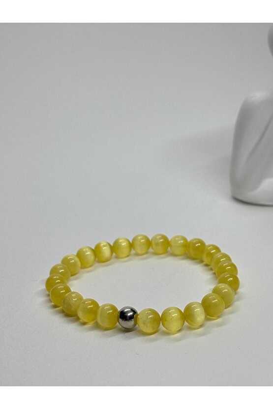 SARI SELENİT DOĞALTAŞ BİLEKLİK