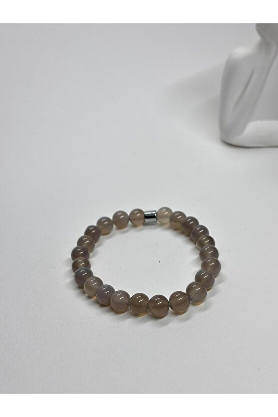 GRİ AKİK DOĞALTAŞ BİLEKLİK