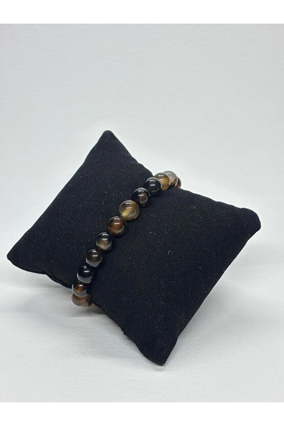 KAHVE AKİK DOĞALTAŞ BİLEKLİK