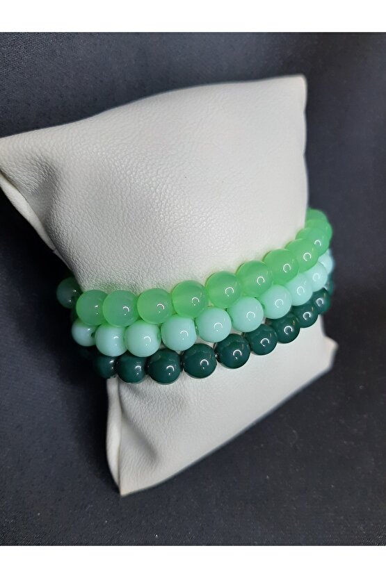 3’lü Cam Boncuk Bileklik Seti – 3 Al Az Öde Fırsatı Unisex