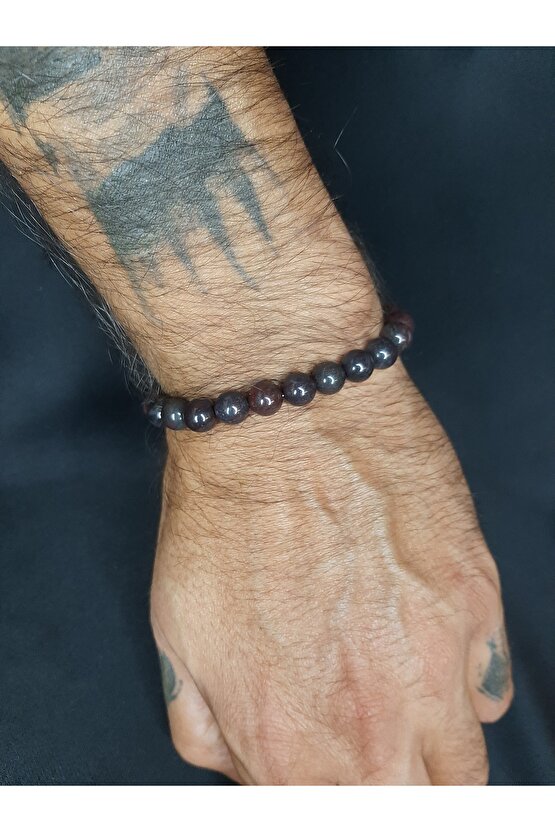 Kızıl Kaplan Gözü Doğaltaş Bileklik Tarz Ürün Unisex