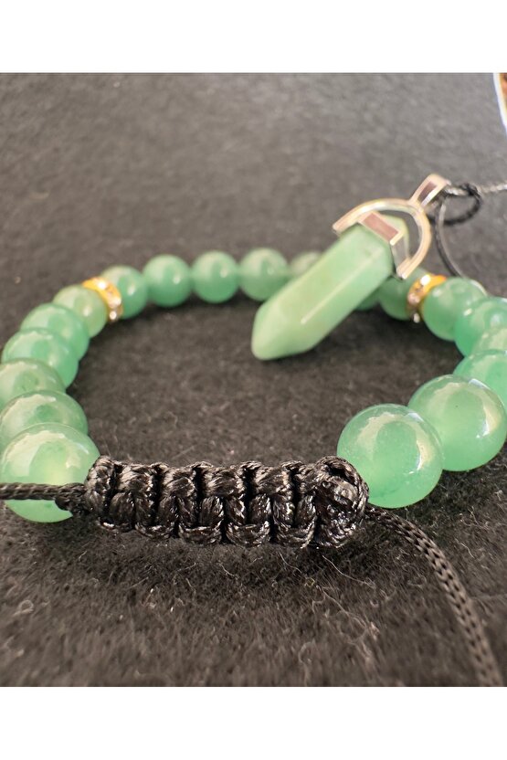 Aventurin tası bileklik+ kolye seti