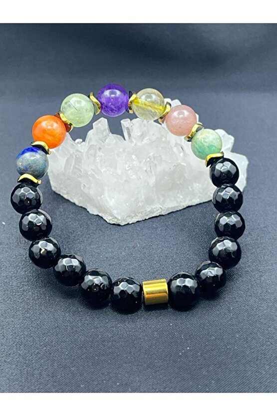 Sertifikalı Orijinallik Garantili Doğal Taş Çakra Bileklik