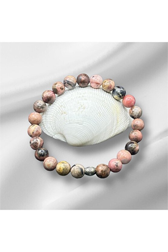 Sertifikalı Rodonit Doğaltaş Bileklik