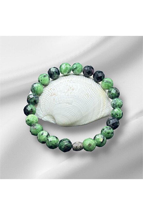 Sertifikalı Anyolit (RUBY IN ZOİSİT) Doğaltaş Bileklik