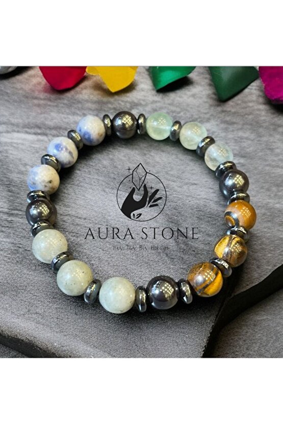 AuraStone Doğal Taş Öğrenci Bilekliği