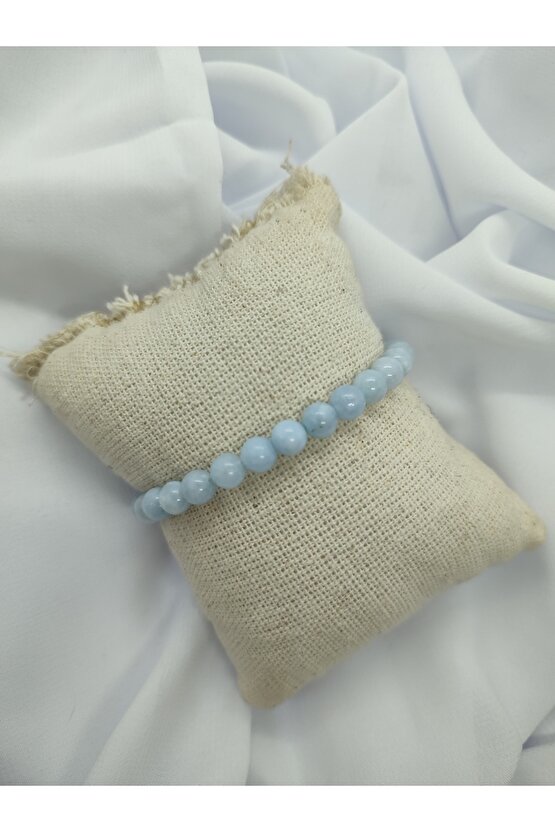 Akuamarin Doğal Taş Bileklik