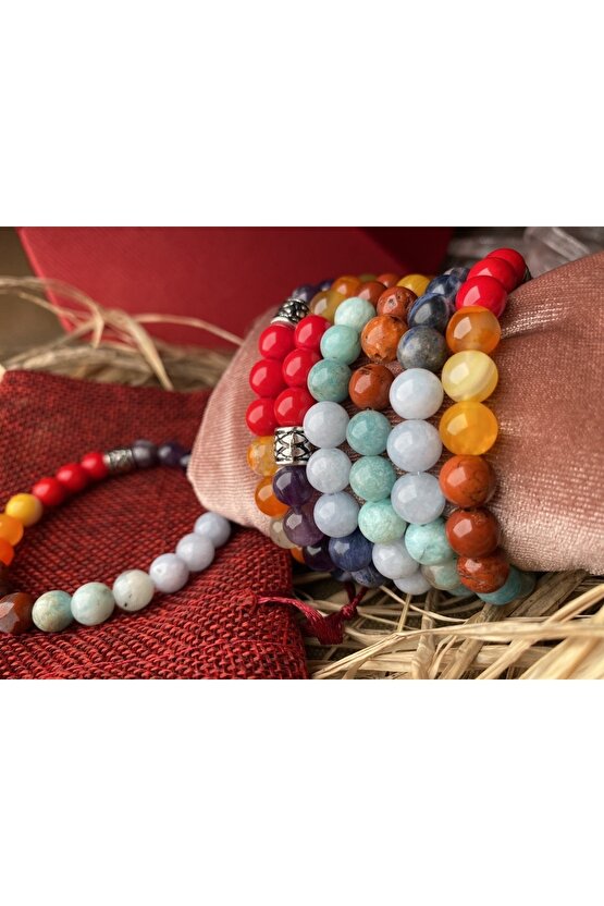 Çakra Bilekliği Doğal Taş