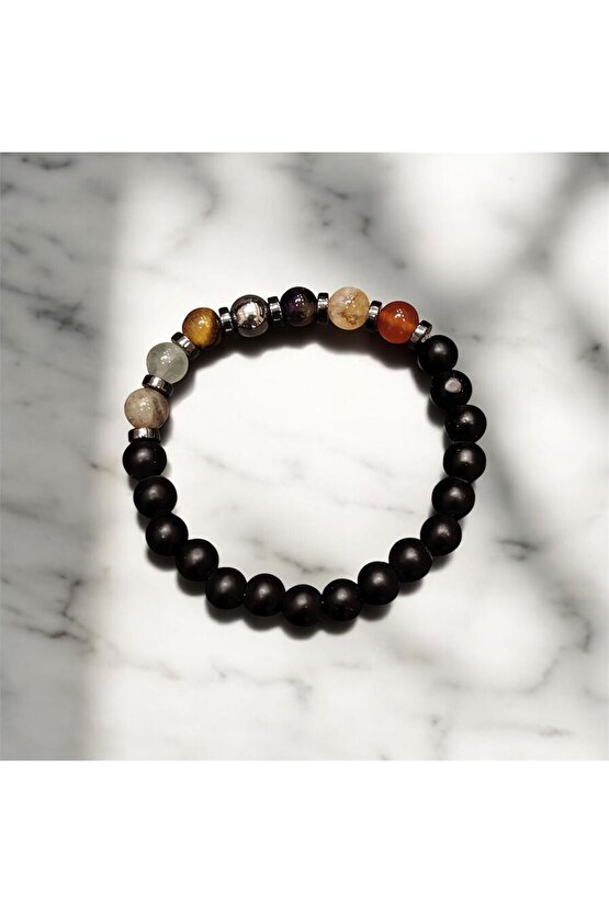 AuraStone Aslan Burcu Doğal Taş Burç Bileklik