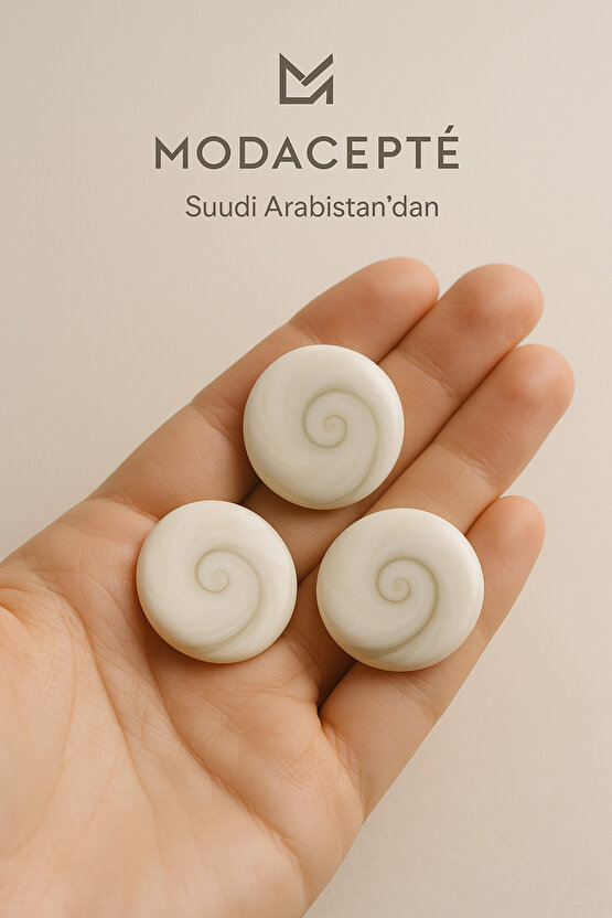 Doğal Yılancık Taşı Operculum 40 Adet (ERKEK VE DİŞİ )