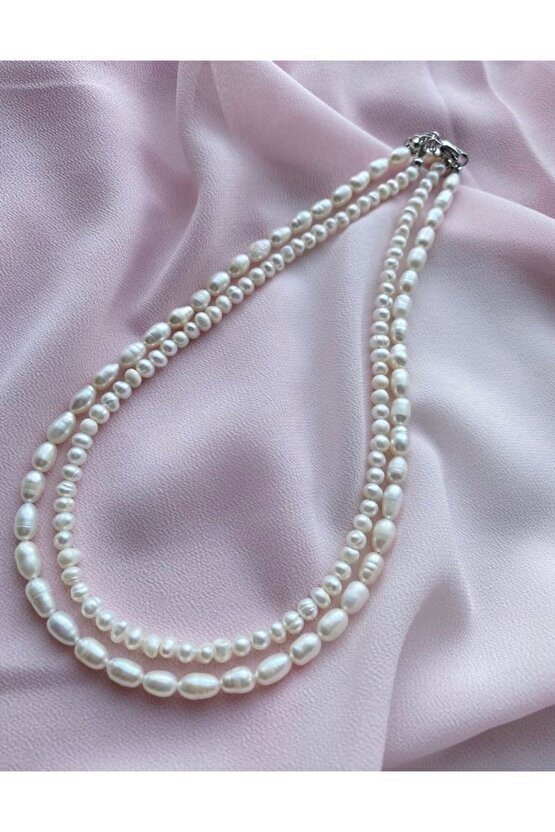 Gerçek İnci Kolye Seti