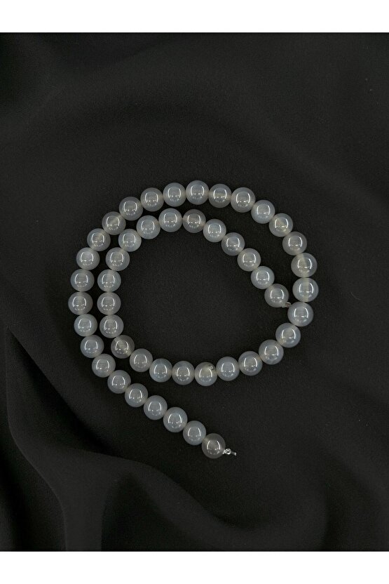 KALSEDON DÜZ KESİM DOĞALTAŞ 8 MM DİZİ