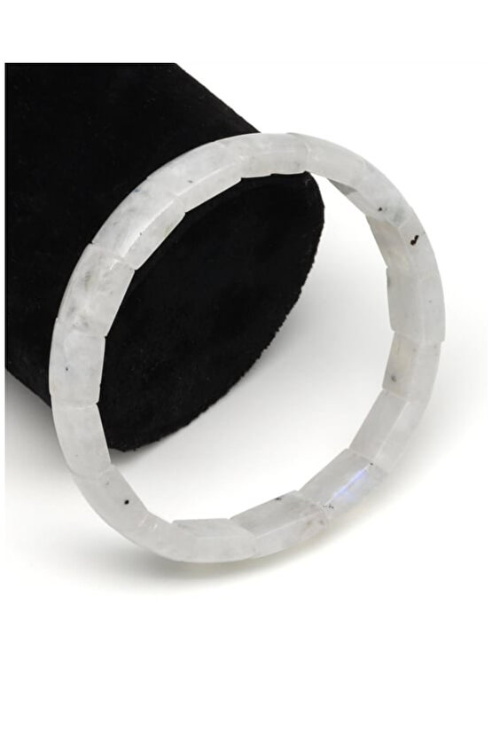 Premium Orijinal Gerçek Ay Taşı Doğal Taş Roleks Bileklik