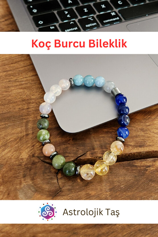 Koç Burcu Doğal Taş Bileklik