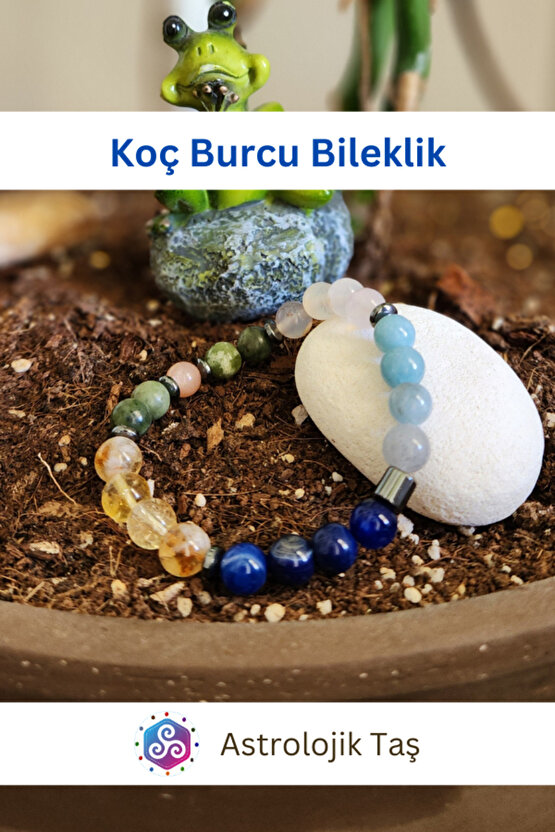 Koç Burcu Doğal Taş Bileklik