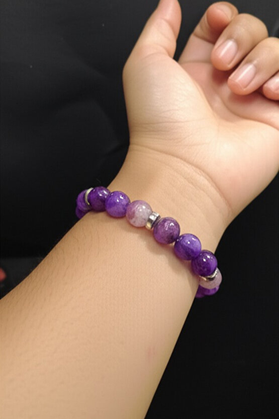 Doğal Ametis Bileklik Stresi Azaltır Sakinleştirici Enerjisiyle Gerginliği Hafifletmeye Yardımcıolur