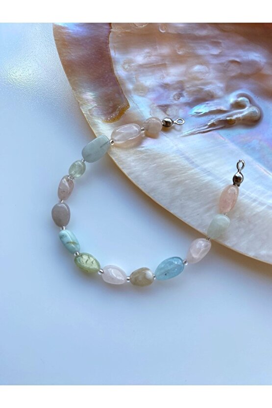 Morganit Tımbıl Kesim Doğal Taş Set