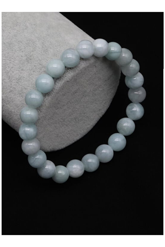 Akuamarin Taşı Doğal Taş Bileklik ( A Kalite )