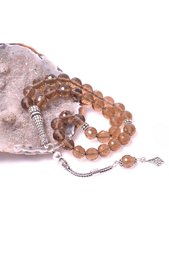 Zultanit Taşı Gümüş Tesbih ( 8 mm ) - Renk Değiştiren Ürün