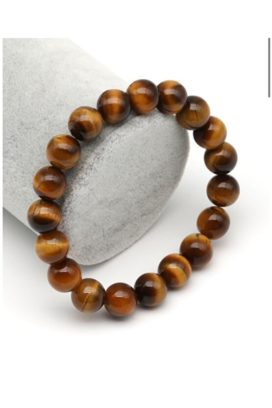 Kaplan Gözü Taşı Bileklik 10 mm ( AB Kalite )