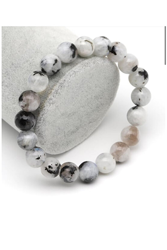 Ay Taşı Doğal Taş Bileklik 10 mm