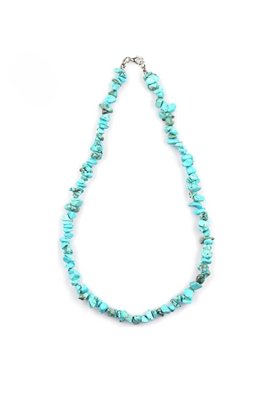 Turkuaz Firuze Doğal Taş Kırıktaş Kolye