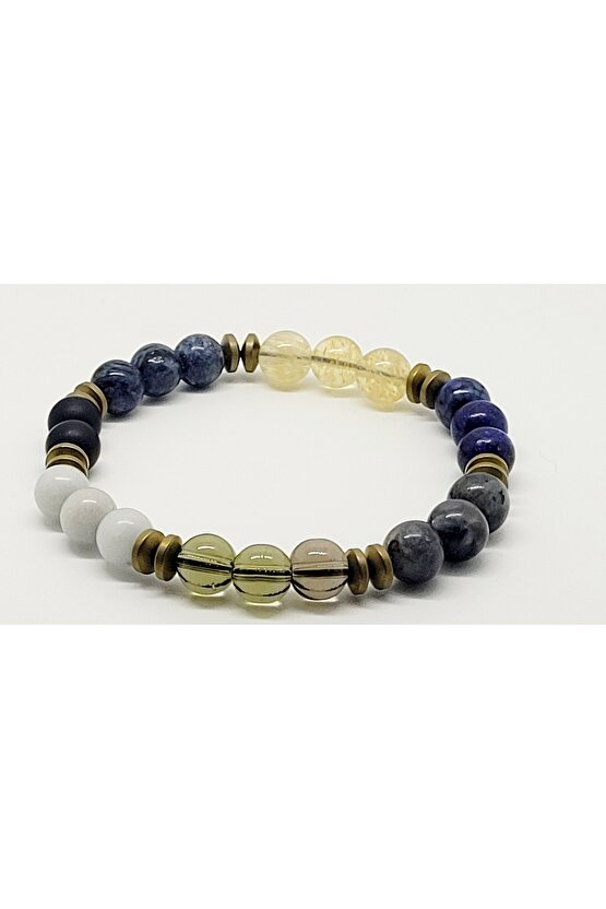 Doğaltaş kadın bileklik takıntı evham