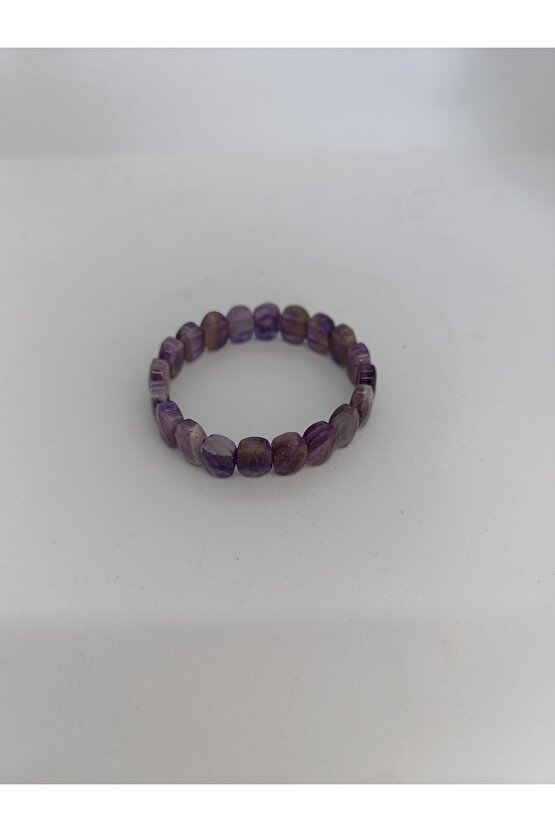AMETİST TAŞI BİLEKLİK  ÖZEL KESİM DOĞALTAŞ BİLEKLİK-1082