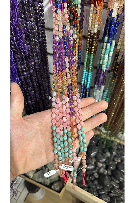 7 çakra doğal taş kolye tasarım kolye