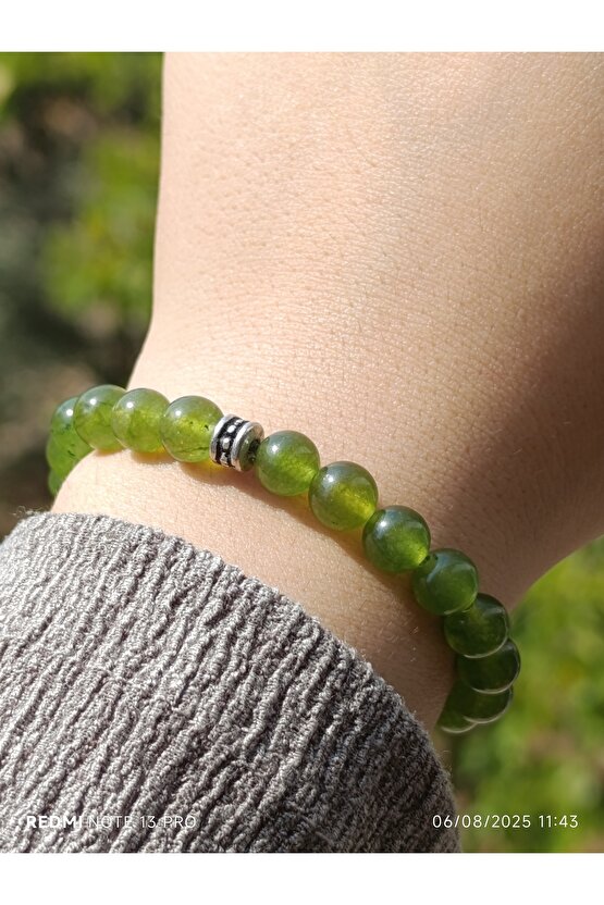Yeşil Kuvars Doğaltaş Erkek ve Kadın Bileklik