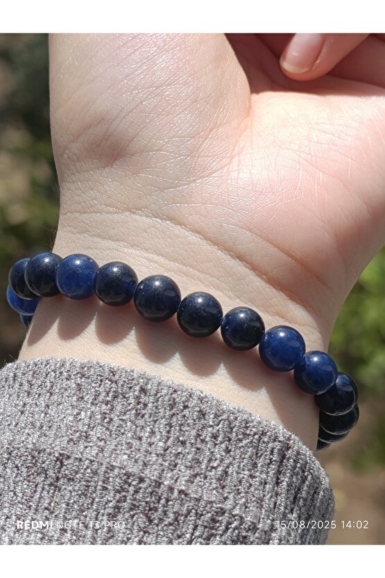 Mavi Enerji Kuvars Erkek ve Kadın Doğaltaş Bileklik