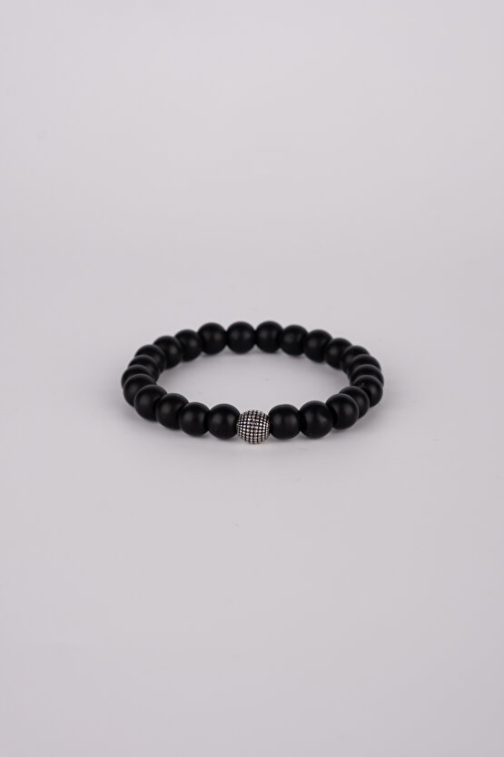 Unisex Oniks Güç Denge Doğaltaş Hediyelik Bileklik