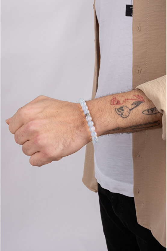 Unisex Opalit Ay Taşı Zayıflama Bilekliği