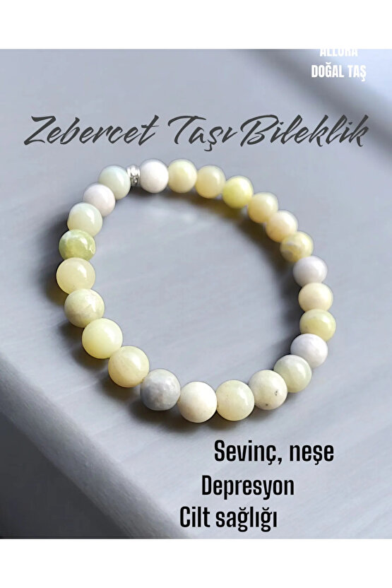 Doğa Taş Zebercet Taşı Bileklik