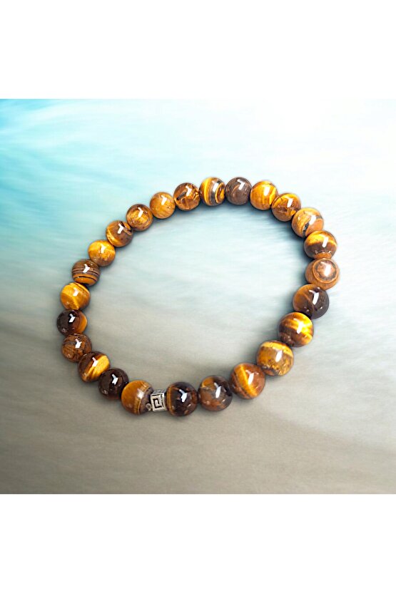 Doğal Taş Kaplan Gözü Taşı Bileklik