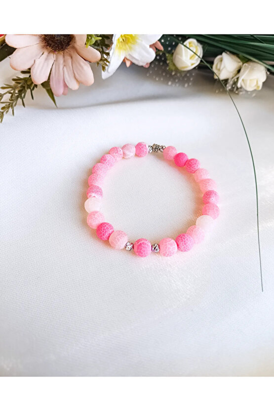 Doğal Taş Bileklik Mat Akik Taşı