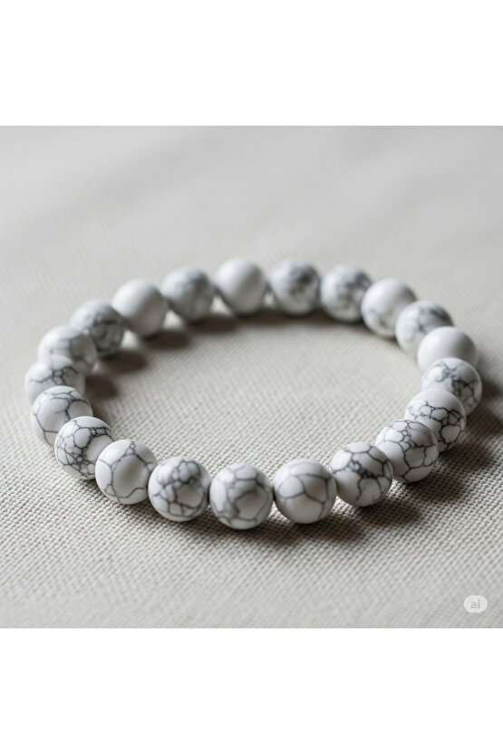 Havlit doğal taş bileklik 8mm