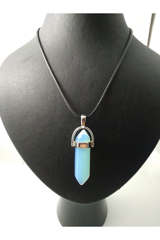 Opal Aytaşı Taşı Kolye Çivi Şeklinde Doğaltaş Kolye