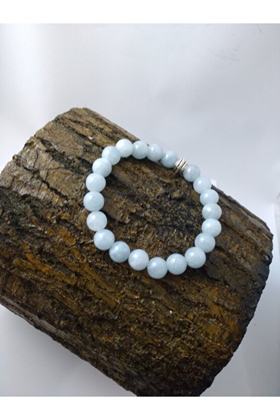 Akuamarin Taşı Bileklik  Doğaltaş Unisex Bileklik