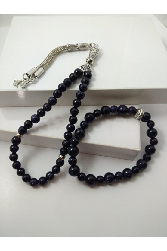 Yıldız Taşı Tespih Ve Bileklik Takım  Doğaltaş Tespih-bileklik Takım