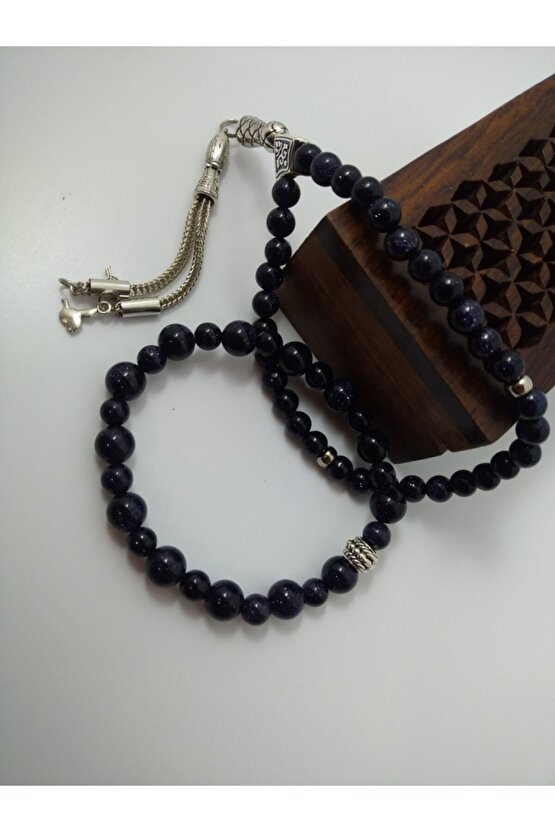 Yıldız Taşı Tespih Ve Bileklik Takım  Doğaltaş Tespih-bileklik Takım